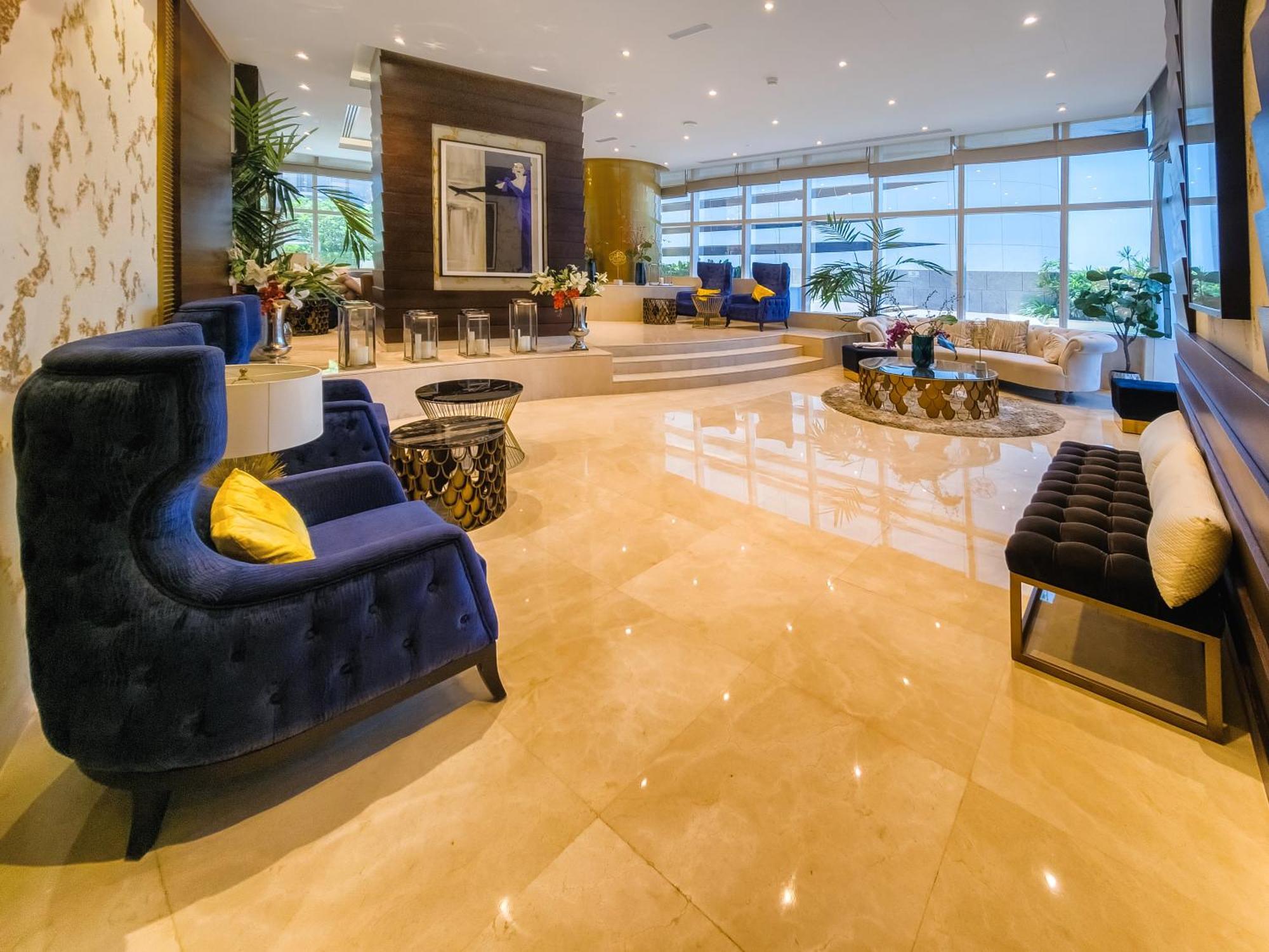 Ferienwohnung Ultra Modern 1BD in Damac Heights Dubai Marina Exterior foto