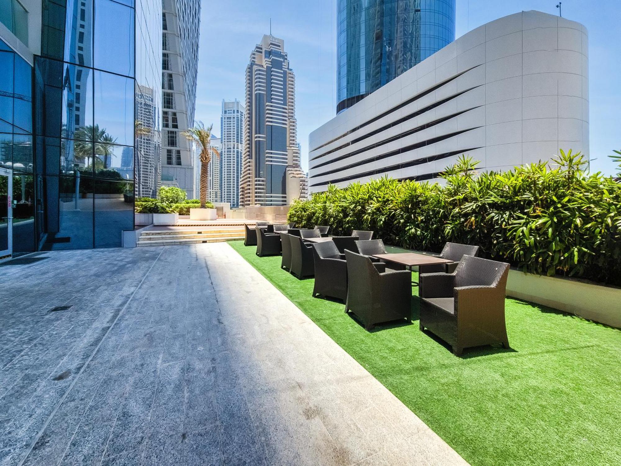 Ferienwohnung Ultra Modern 1BD in Damac Heights Dubai Marina Exterior foto