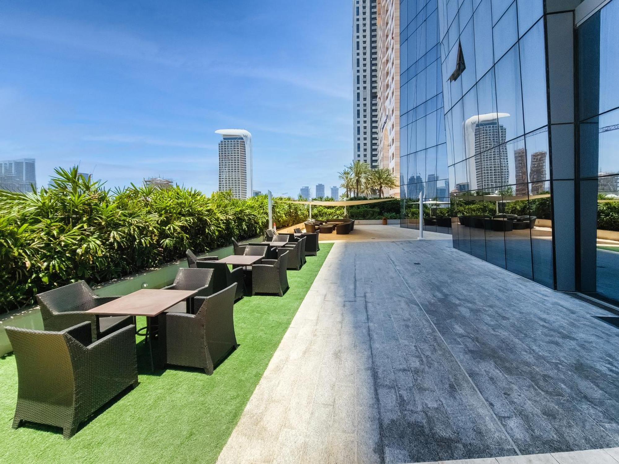 Ferienwohnung Ultra Modern 1BD in Damac Heights Dubai Marina Exterior foto